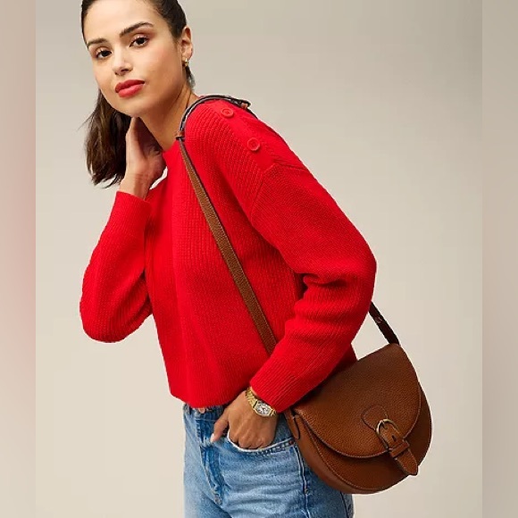 FOSSIL Everleigh Leather Large Flap Crossbody Bag - Picture 2 of 12